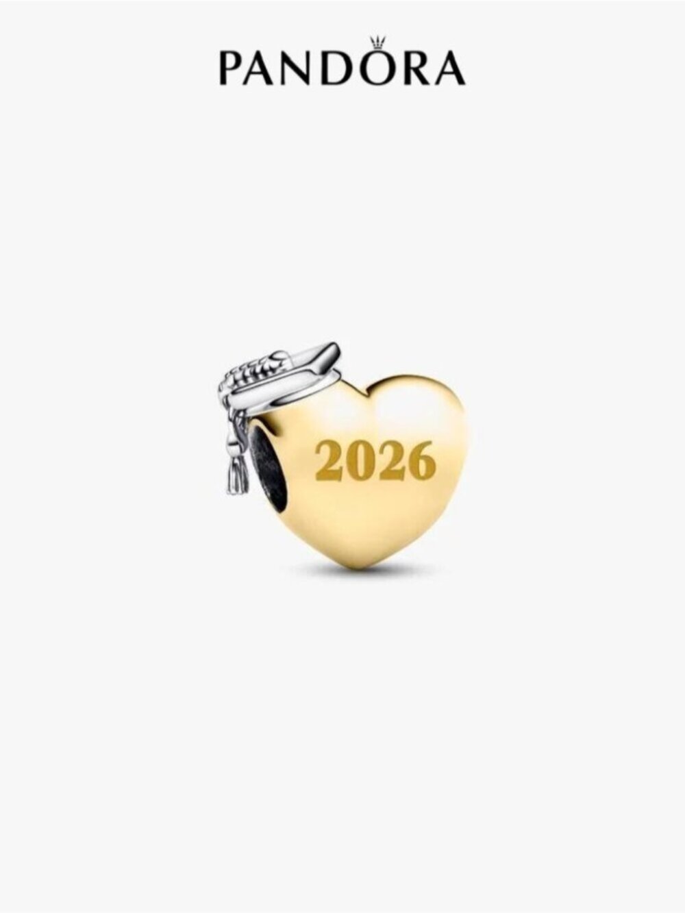 Pandora Graduation 2026 Yellow Heart Charm